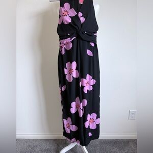 Kate Spade - Floral Black and Pink Jumpsuit